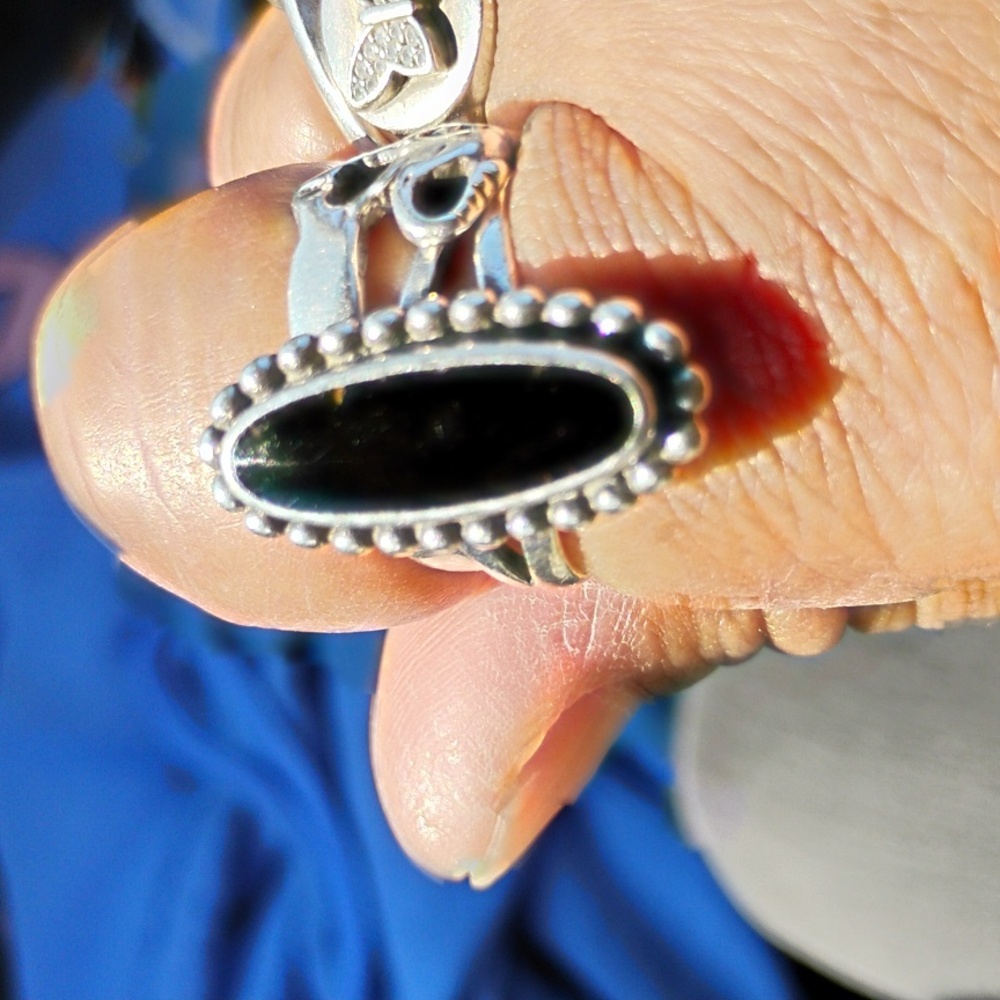Woman's black onyx antique rings